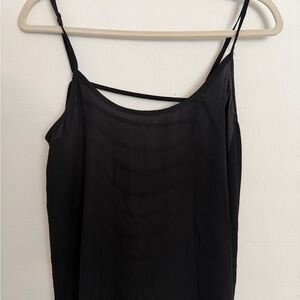Women's Black Sheer Camisole Top - Unbranded